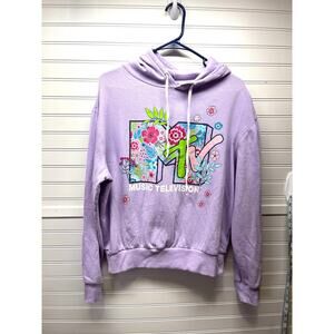 MTV Juniors Floral Graphic Hoodie Size XL